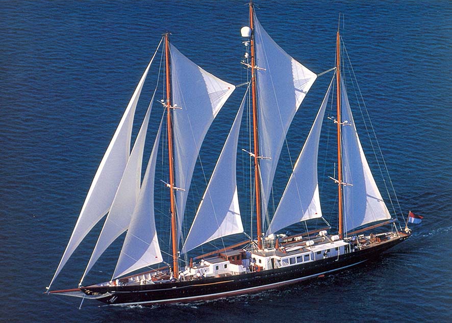 yacht with 4 masts